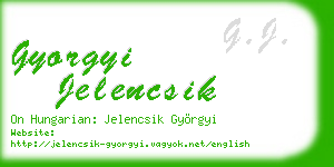 gyorgyi jelencsik business card
